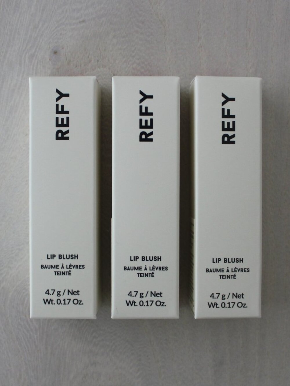 NEW Set of 3 Refy Beauty Lip Blush Balms in Orchid Pink Shade, 0.17 oz or 4.7 g